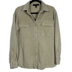 Forever 21 Women's Soft Tan Terry Shacket Size Medium